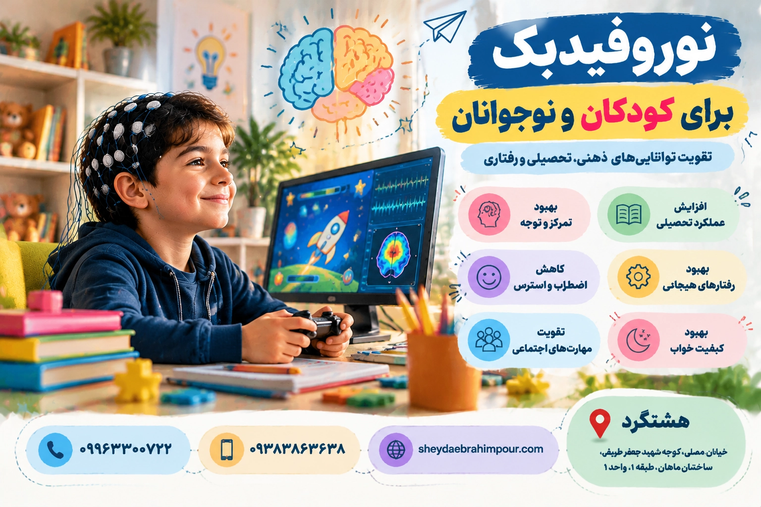 نوروفیدبک برای کودکان و نوجوانان
